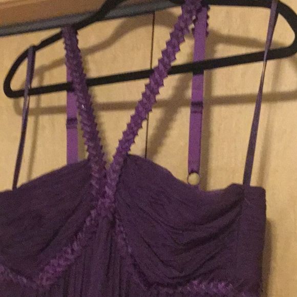 - BCBGmaxazria two tone chiffon pleated grap… - Picture 8 of 13